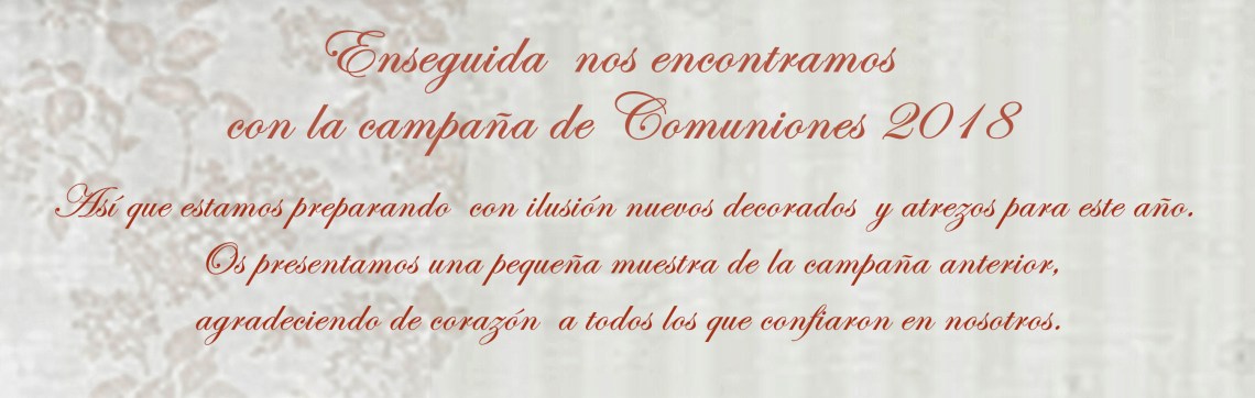 fotografías comuniones