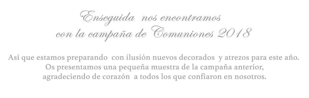 fotografías comuniones